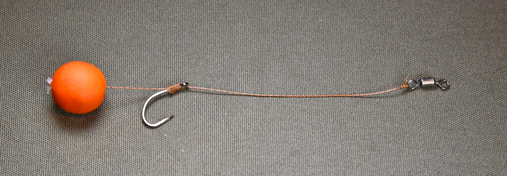 Photo of Orange Boilie on Hook-length